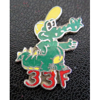 33 F : Pin's des crocodiles de la Flotille aéronavale 34 F sans attache