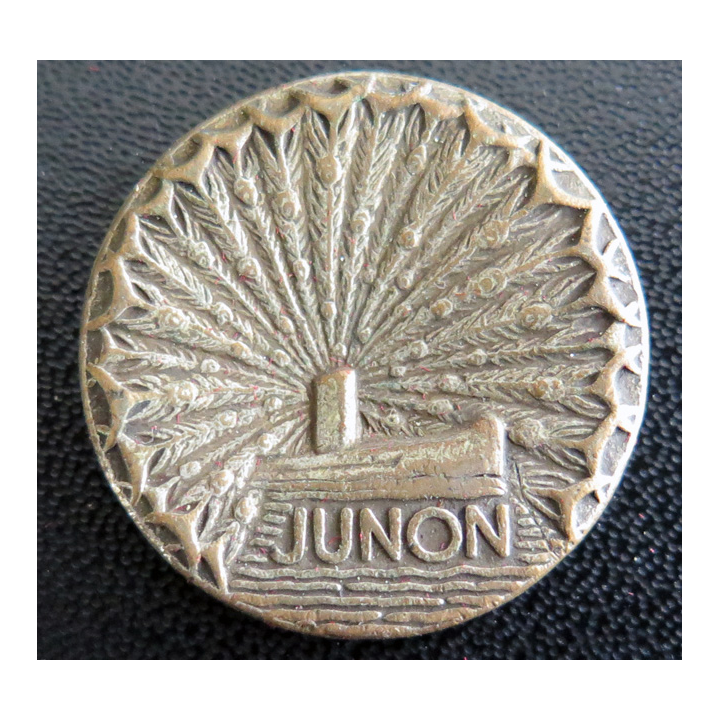 Rondache bronze du sous marin JUNON Arthus Bertrand Paris