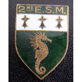 2° ESM : insigne émaillé de la 2° escadrille de sous marine Arthus Bertrand Paris