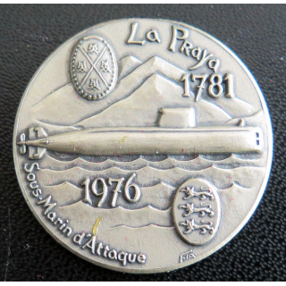 Rondache argentée du sous-marin d'attaque LA PRAYA FIA