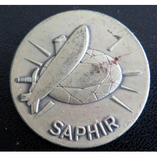 Rondache argentée du sous-marin SAPHIR FIA