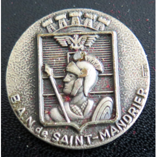 Rondache argentée de la BAN de Saint Mandrier
