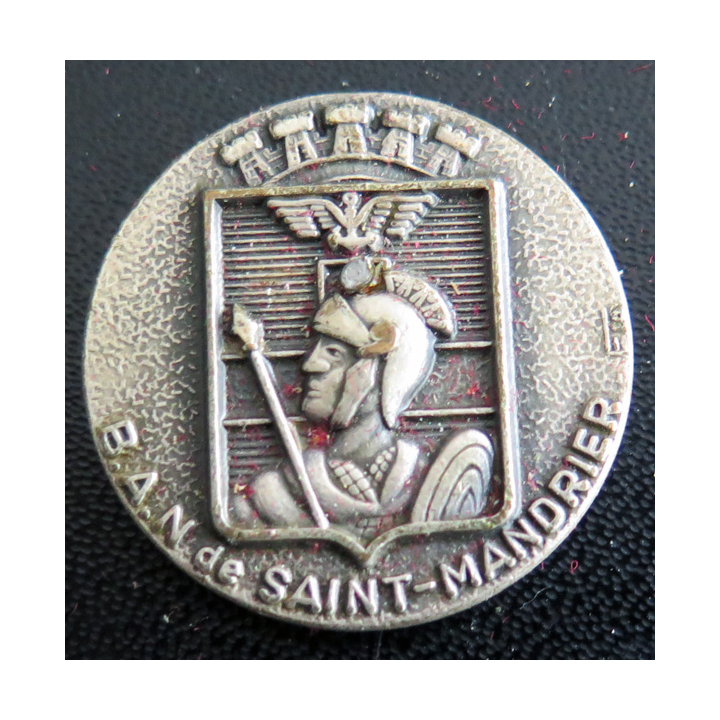 Rondache argentée de la BAN de Saint Mandrier