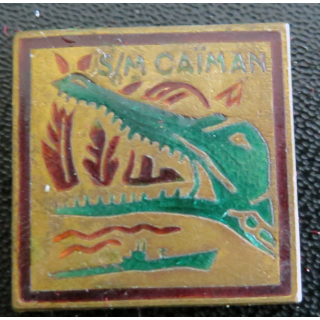 Insigne du sous-marin de 1° Classe CAÏMAN ABPD sans attache