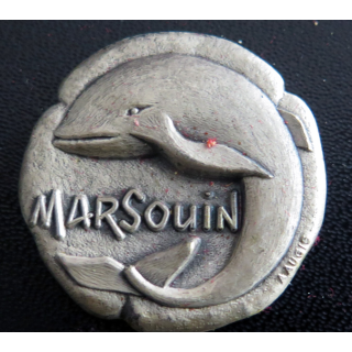 Rondache argentée du sous-marin MARSOUIN FIA