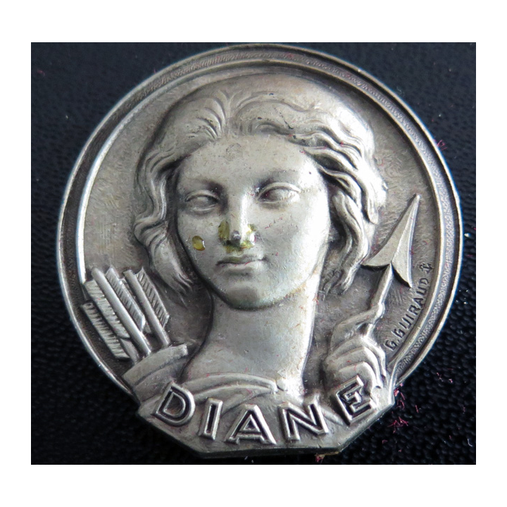 Rondache argentée du sous-marin DIANE sans attache