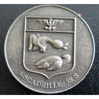 59 S : Rondache argentée de l'escadrille école 59 S FIA