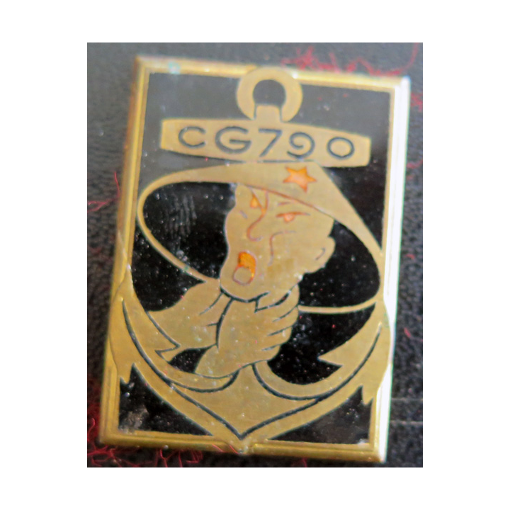 CG 790 : Insigne de la compagnie de garde 790 Drago Olivier Métra en émail