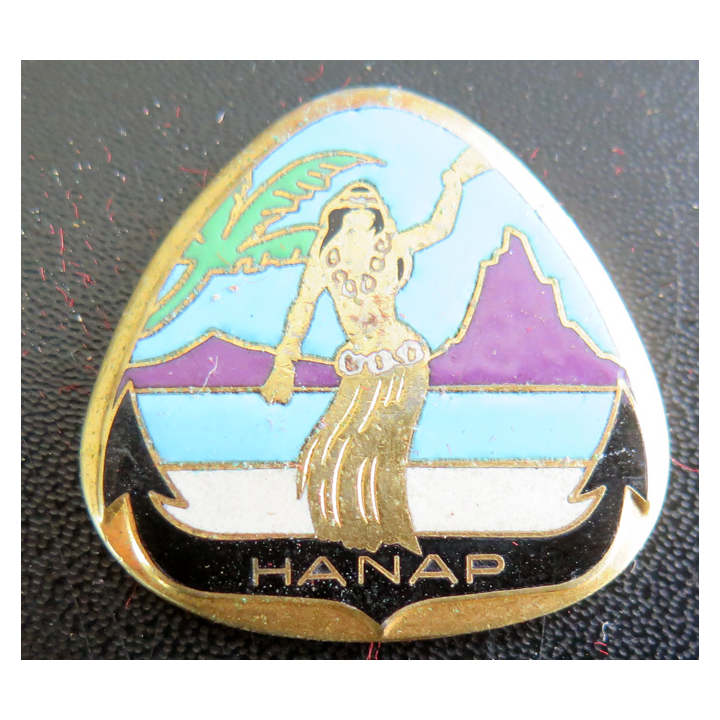 HANAP : insigne du bâtiment transport HANAP Arthus Bertrand Paris en émail