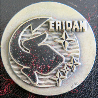 Rondache argentée émaillée de l'ERIDAN FIA