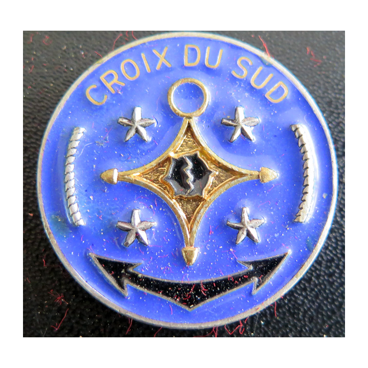 Rondache émaillée du dragueur côtier la CROIX DU SUD FIA