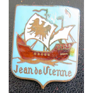 Insigne du Croiseur JEAN DE VIENNE en émail avec petit éclat