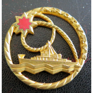 ARCTURUS : insigne du Dragueur côtier ARCTURUS Arthus Bertrand Paris en émail