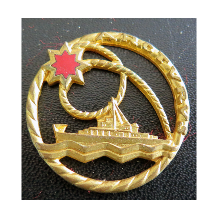 ARCTURUS : insigne du Dragueur côtier ARCTURUS Arthus Bertrand Paris en émail