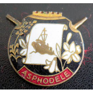 ASPHODÈLE : insigne du Dragueur ASPHODÈLE ex 314 Augis en émail