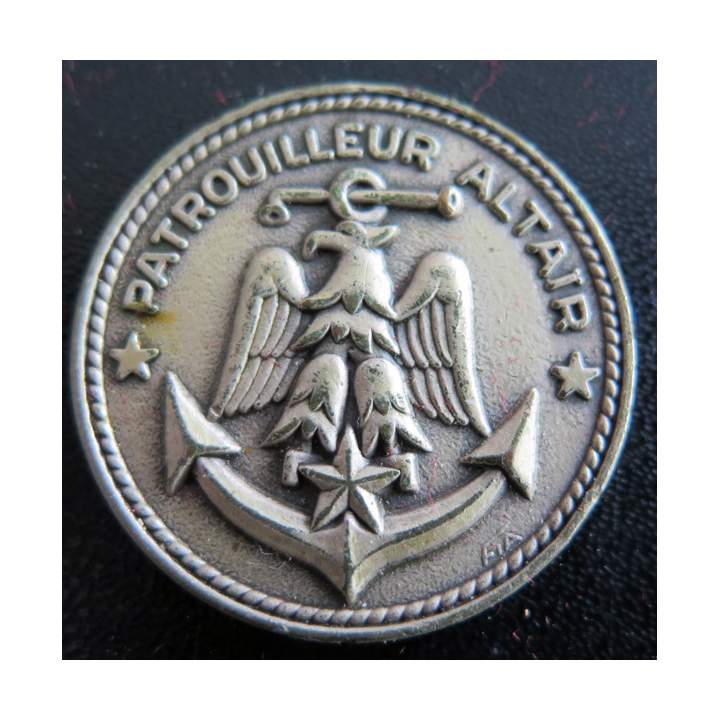 Rondache argentée du Patrouilleur ALTAIR FIA