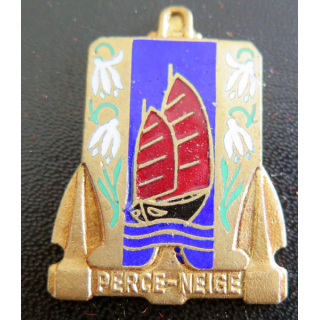 PERCE-NEIGE : insigne émaillé du dragueur ex 351 PERCE-NEIGE (Courtois)
