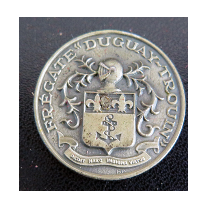 DUGUAY TROUIN  : Rondache argentée de la Frégate Duguay Trouin FIA