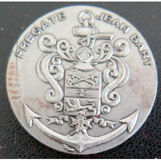 JEAN BART : Rondache argentée de la Frégate JEAN BART FIA