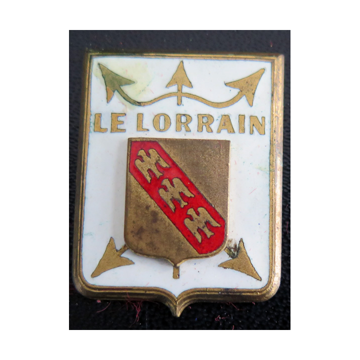LE LORRAIN : insigne du Contre torpilleur Le Lorrain en émail