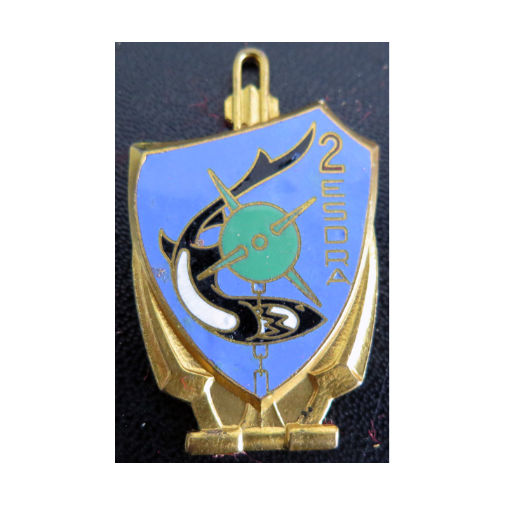 2° ESDRA : insigne du 2° Escadron de dragage Arthus Bertrand Paris en émail