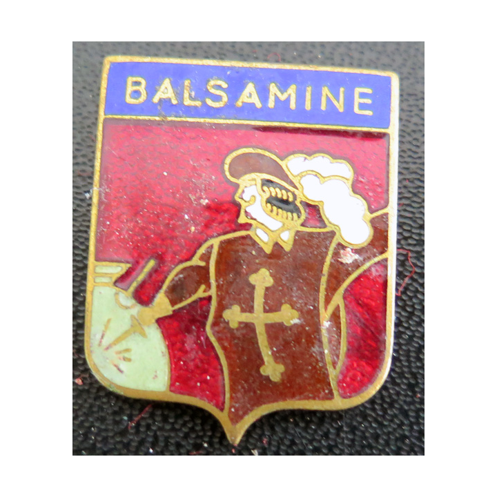 BALSAMINE : Insigne du dragueur Balsamine AUGIS en émail