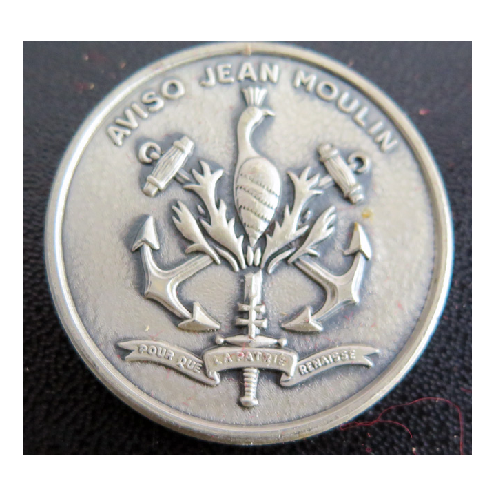 JEAN MOULIN : Rondache argentée de l'Aviso Jean Moulin FIA