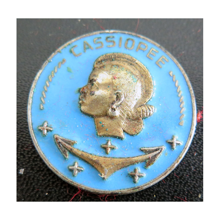 CASSIOPEE : Rondache émaillée du Chasseur de mines Cassiopée FIA