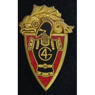 4° RG : 4° RÉGIMENT DU GÉNIE (DRAGO 211) ÉMAIL 1 ATTACHE ABSENTE