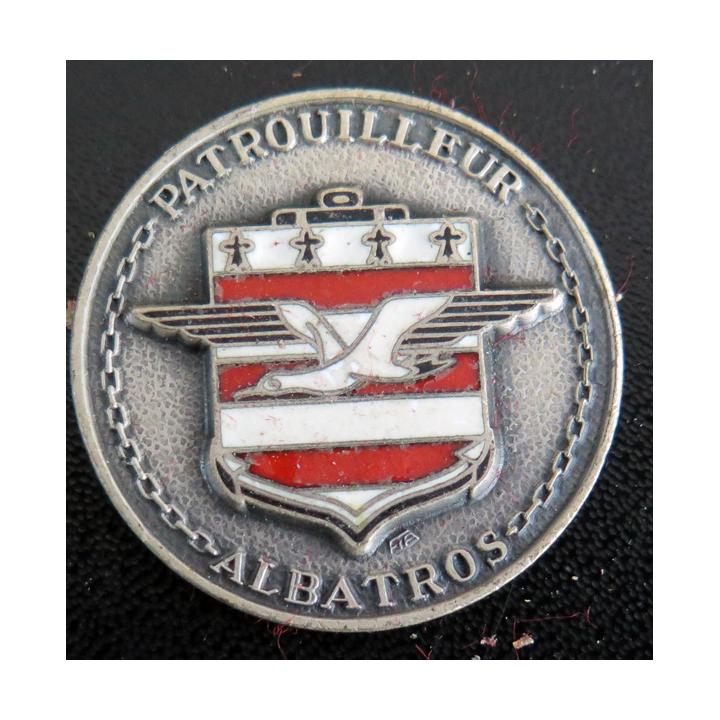 ALBATROS : rondache émaillée du patrouilleur Albatros