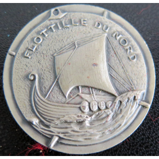 FLOTILLE DU NORD : Rondache argentée de la Flotille du Nord FIA