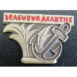 ACANTHE : insigne du dragueur côtier Acanthe Drago en émail
