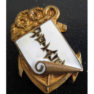 DIGITALE : insigne du dragueur ex 326 Digitale Arthus Bertrand Paris en émail