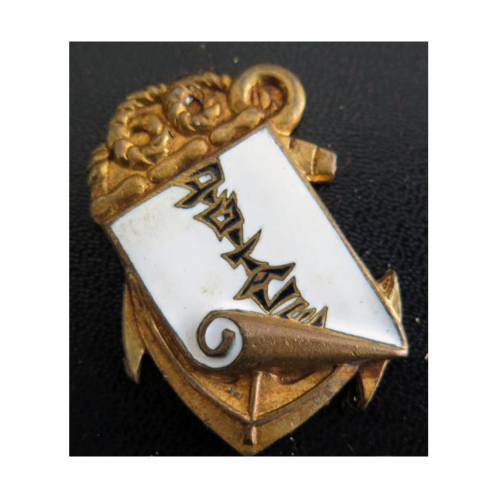 DIGITALE : insigne du dragueur ex 326 Digitale Arthus Bertrand Paris en émail