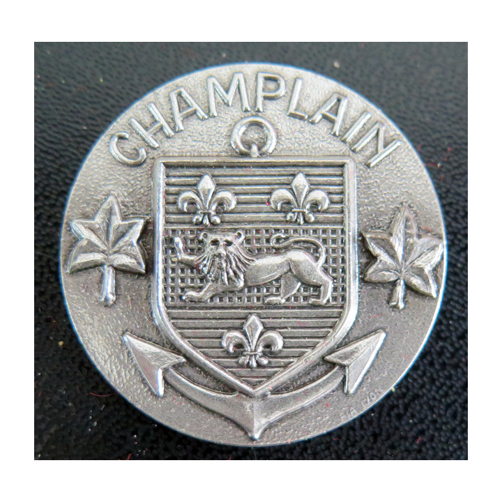 CHAMPLAIN : Rondache argentée du Champlain FIA