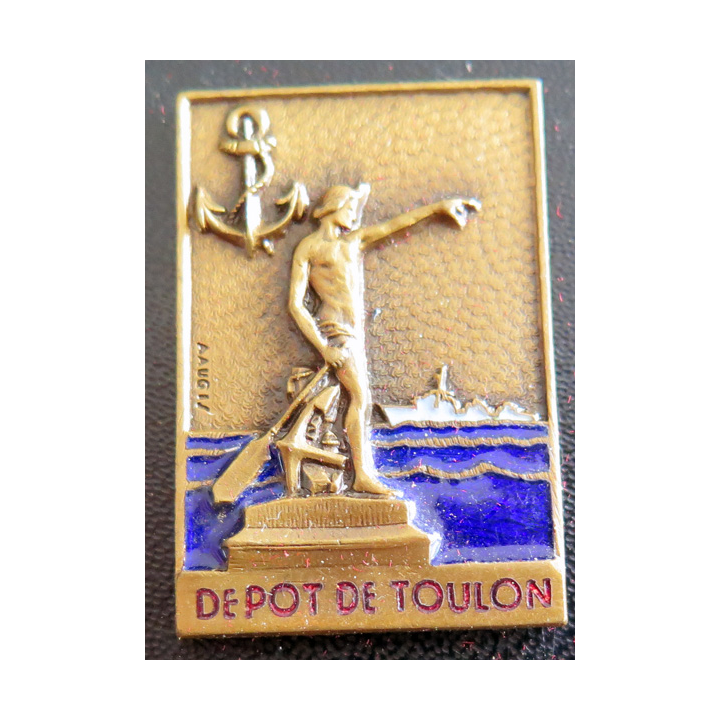 Dépôt de Toulon : insigne du dépôt de Toulon Augis en émail