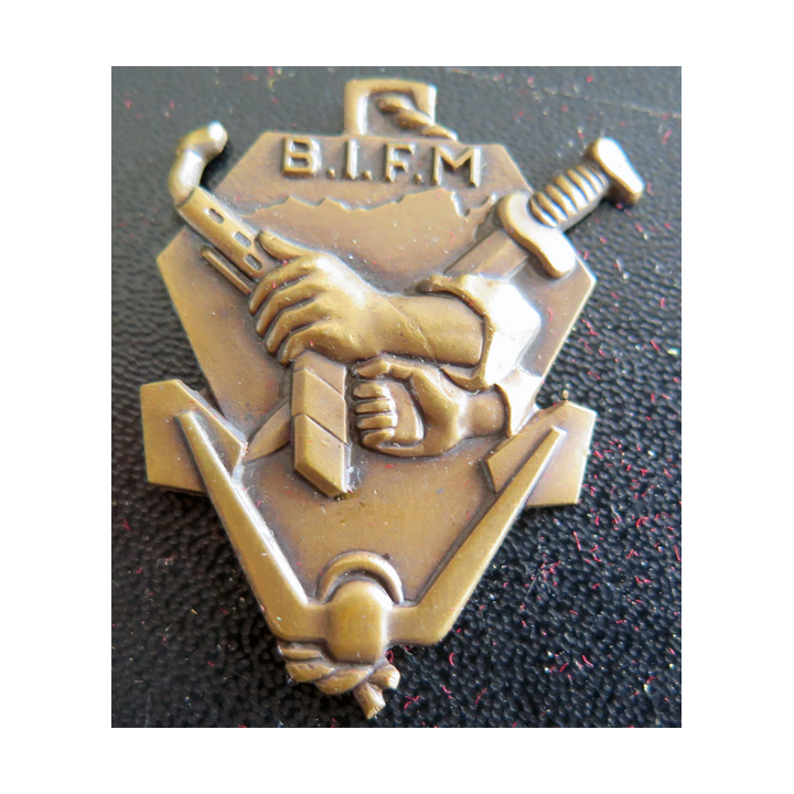 BIFM : Insigne en bronze du Bataillon d'Intervention des fusiliers marins Arthus Bertrand Paris