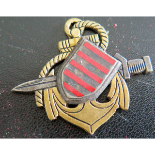 Penfentenyo : insigne du commando de Penfentenyo Drago Olivier Métra en émail