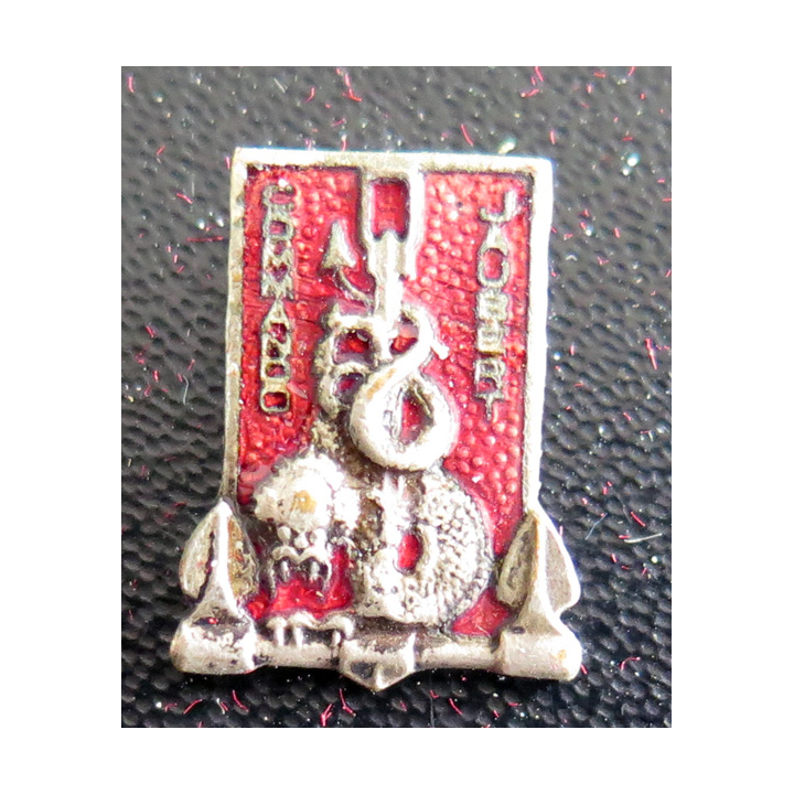 CDO JAUBERT : boutonnière du Commando Jaubert Drago Paris en émail hauteur 1,5 cm