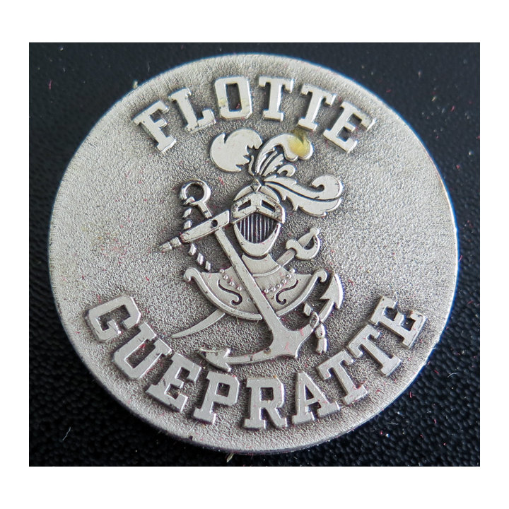 GUEPRATTE : rondache argentée de la Flotte Guepratte