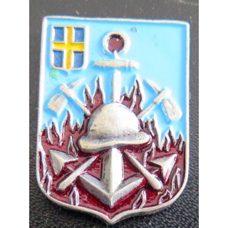 MP TOULON : insigne des marins pompiers de Toulon VIC Toulon peint