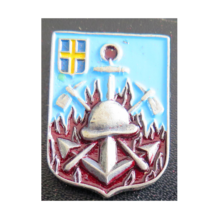 MP TOULON : insigne des marins pompiers de Toulon VIC Toulon peint