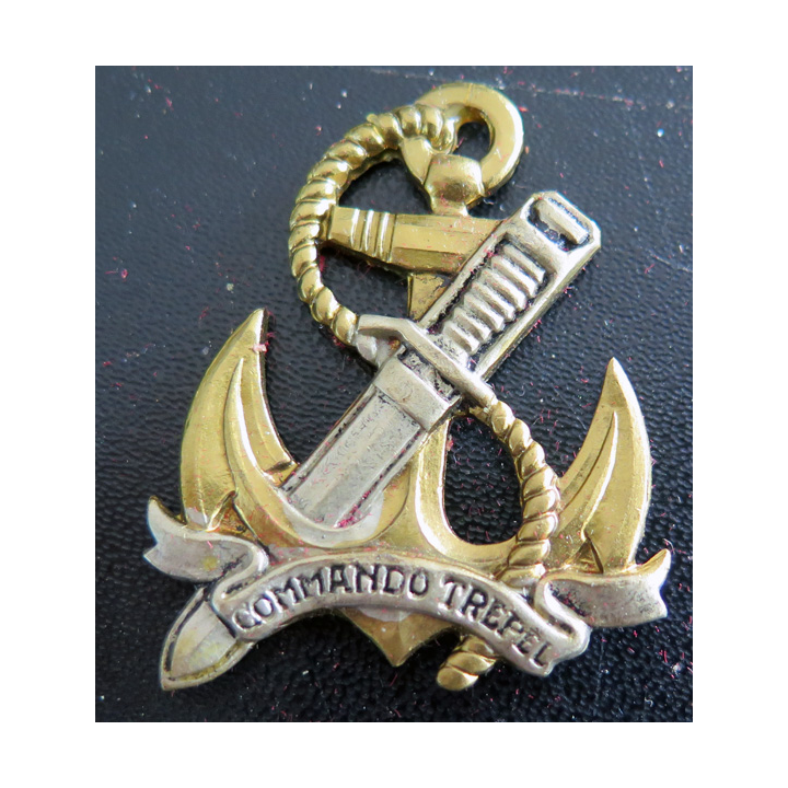 TREPEL : insigne du Commando Trepel type 2 Drago Paris retirage dos doré