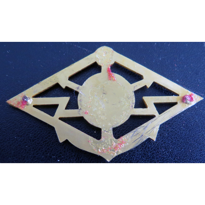 Brevet électro : Insigne de brevet électronicien de la Marine attaches pin's cassées
