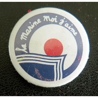Pin's la Marine Moi j'aime sans attache
