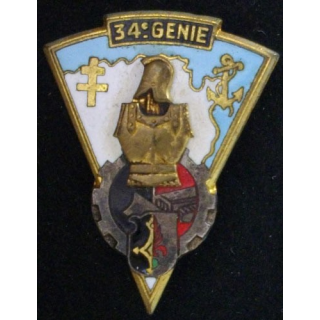 34° RG : 34° RÉGIMENT DU GÉNIE (DRAGO 2025) ÉMAIL
