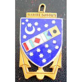 MARINE DJIBOUTI : insigne de la Marine Djibouti 41 mm Drago en émail