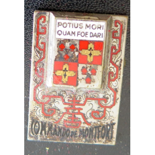 CDO DE MONTFORT : insigne du Commando De Montfort en Indochine AUGIS en émail