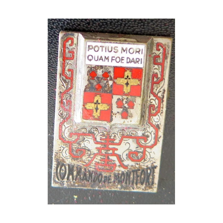 CDO DE MONTFORT : insigne du Commando De Montfort en Indochine AUGIS en émail