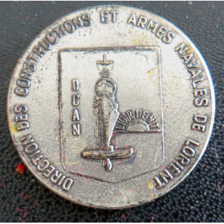 DCAN Lorient : rondache argentée de la direction des constructions et armes navales de Lorient